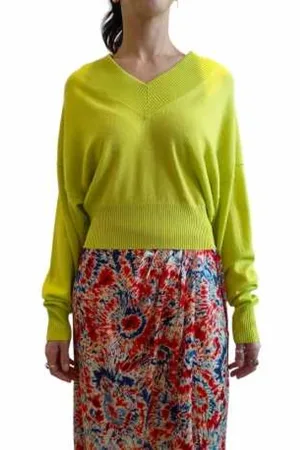Essentiel Antwerp Dames, Truien, Groen, Maat: M Leer