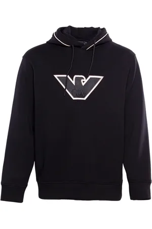 Emporio Armani Heren, Sweatshirts & Hoodies, Zwart, Maat: 3XL Katoen
