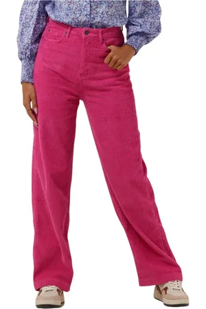 Co`Couture Dames, Broeken, Roze, Maat: S Corduroy