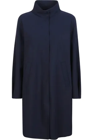 HERNO Dames, Mantels, Blauw, Maat: L Polyamide