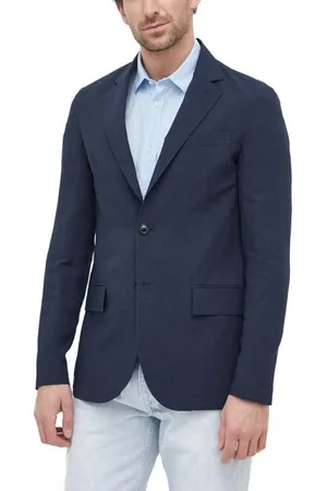 Liu Jo Heren, Jassen, Blauw, Maat: 2XL Linnen