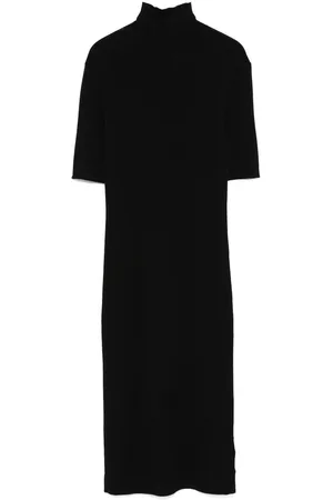 Calvin Klein Dames, Jurken, Zwart, Maat: L Viscose