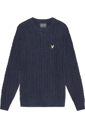 Lyle & Scott Heren, Truien, Blauw, Maat: 2XL Katoen