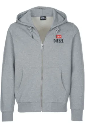 Diesel Heren, Sweatshirts & Hoodies, Grijs, Maat: L