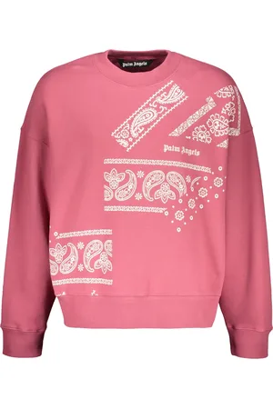 Palm Angels Heren, Sweatshirts & Hoodies, Roze, Maat: S Katoen