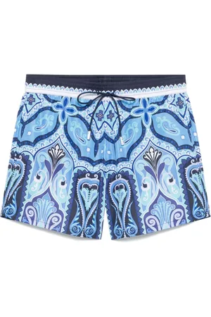 Etro Heren, Badkleding, Blauw, Maat: 3XL