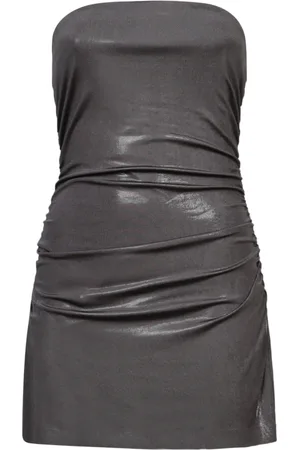 Norma Kamali Dames, Jurken, Grijs, Maat: XS Poliester