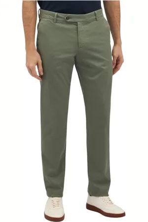 Brooks Brothers Heren, Broeken, Groen, Maat: W46 Katoen