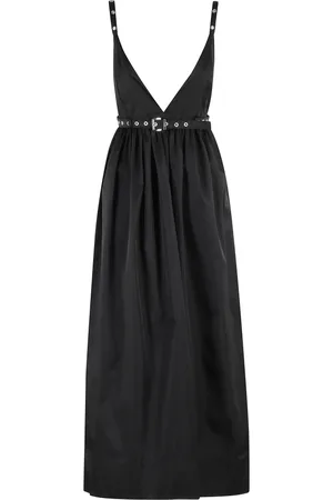 Ganni Dames, Jurken, Zwart, Maat: M Nylon