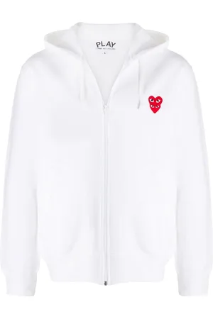 Comme des Garçons Heren, Sweatshirts & Hoodies, Wit, Maat: 2XL