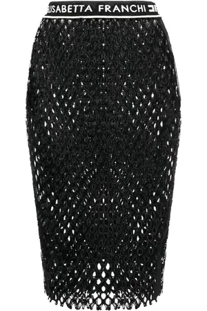 Elisabetta Franchi Dames, Rokken, Zwart, Maat: 2XS