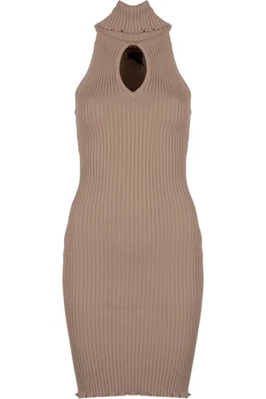 Guess Dames, Jurken, Bruin, Maat: XL