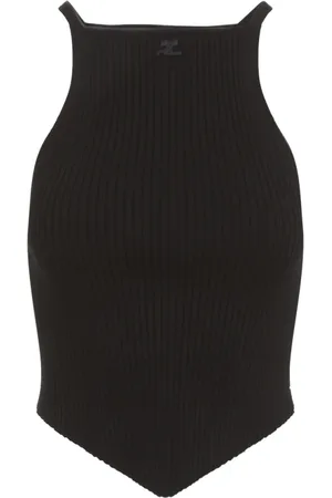 Courrèges Dames, Tops, Zwart, Maat: S Viscose