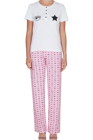 Chiara Ferragni Dames, Nachtkleding & Lounge, Wit, Maat: M Katoen