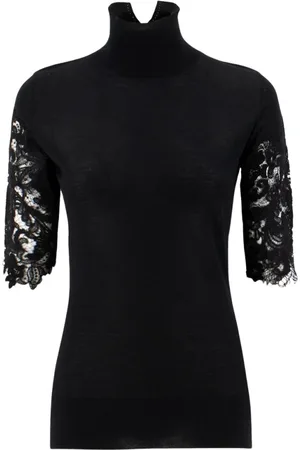 ERMANNO SCERVINO Dames, Truien, Zwart, Maat: S Kasjmier