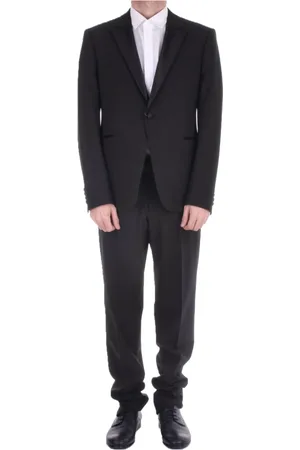 Emporio Armani Heren, Pakken, Zwart, Maat: 4XL Zijde