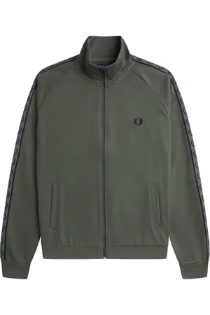 Fred Perry Heren, Sweatshirts & Hoodies, Groen, Maat: XL Katoen