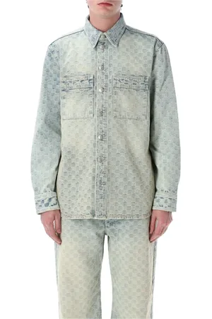 MISBHV Heren, Overhemden, Blauw, Maat: M Denim
