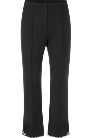 Marc Cain Dames, Broeken, Zwart, Maat: S Jersey