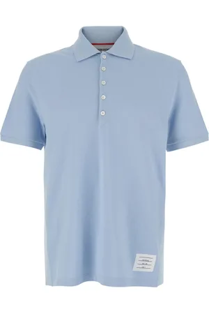 Thom Browne Heren, Tops, Blauw, Maat: L Katoen
