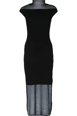 Calvin Klein Dames, Jurken, Zwart, Maat: S Viscose