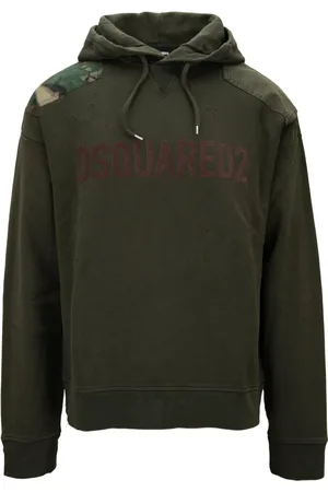 Dsquared2 Heren, Sweatshirts & Hoodies, Groen, Maat: S Katoen