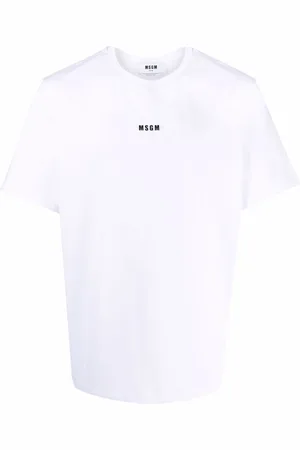 Msgm Heren, Tops, Wit, Maat: M Katoen