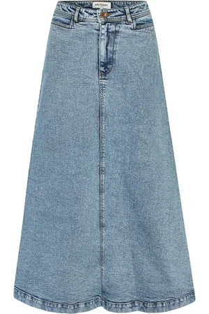 Lollys Laundry Dames, Rokken, Blauw, Maat: S Katoen