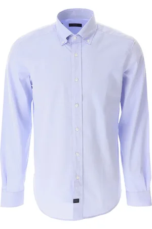 FAY Heren, Overhemden, Blauw, Maat: 2XL Katoen