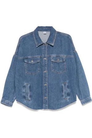 Liu Jo Dames, Jassen, Blauw, Maat: M Denim