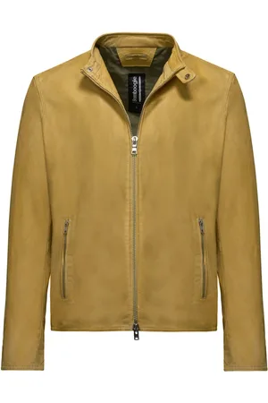 Bomboogie Heren, Jassen, Geel, Maat: 2XL Leer