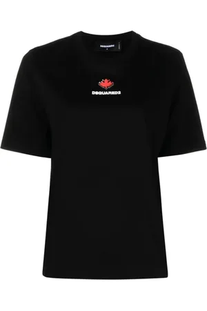 Dsquared2 Dames, Tops, Zwart, Maat: S Katoen