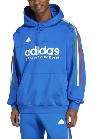 adidas Heren, Sweatshirts & Hoodies, Blauw, Maat: 2XL Katoen
