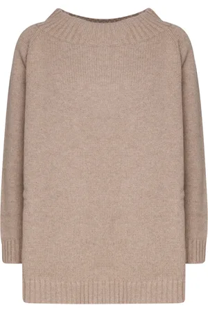 Max Mara Dames, Truien, Bruin, Maat: M Wol