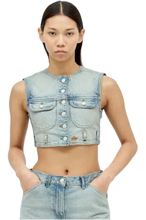 Courrèges Dames, Jassen, Blauw, Maat: M Denim
