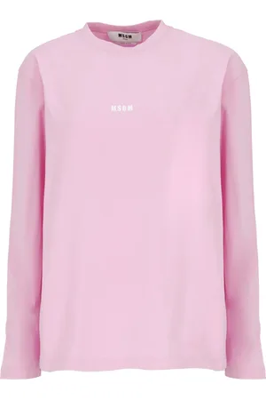 Msgm Dames, Tops, Roze, Maat: S Katoen