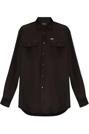 Dsquared2 Dames, Blouses & Shirts, Zwart, Maat: 2XS Zijde