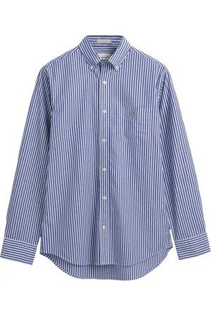 GANT Heren, Overhemden, Blauw, Maat: M Katoen