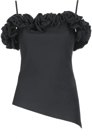 COPERNI Dames, Tops, Zwart, Maat: L Jersey