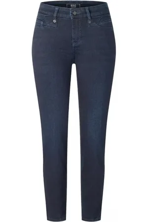 Mac Dames, Jeans, Blauw, Maat: XS Denim