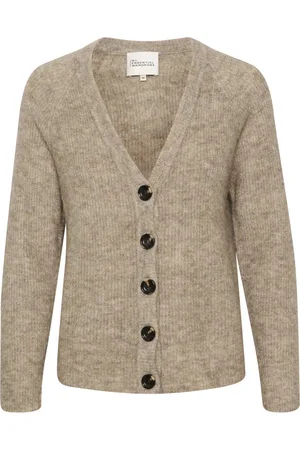 My Essential Wardrobe Dames, Truien, Bruin, Maat: 2XL