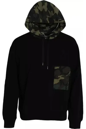 Dolce & Gabbana Heren, Sweatshirts & Hoodies, Zwart, Maat: 4XL Katoen