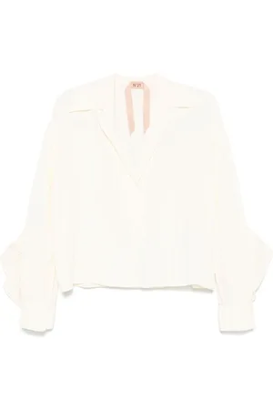 Nº21 Dames, Blouses & Shirts, Wit, Maat: M