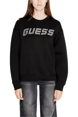 Guess Dames, Sweatshirts & Hoodies, Zwart, Maat: XS Viscose