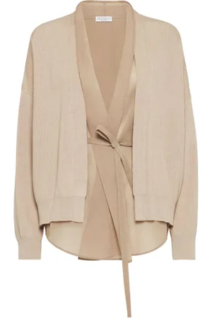 Brunello Cucinelli Dames, Truien, Bruin, Maat: M Katoen