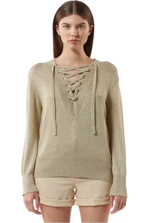 Silvian Heach Dames, Truien, Geel, Maat: XL Viscose
