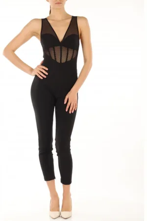 Elisabetta Franchi Dames, Jumpsuits & Playsuits, Zwart, Maat: XS Polyamide