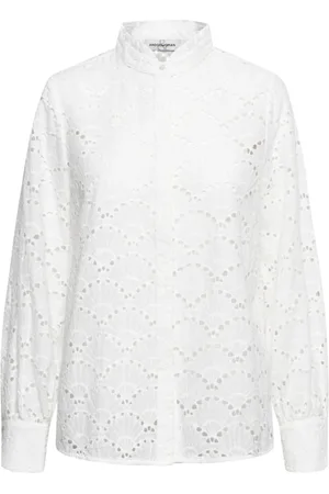 &Co Woman Dames, Blouses & Shirts, Wit, Maat: 3XL Katoen