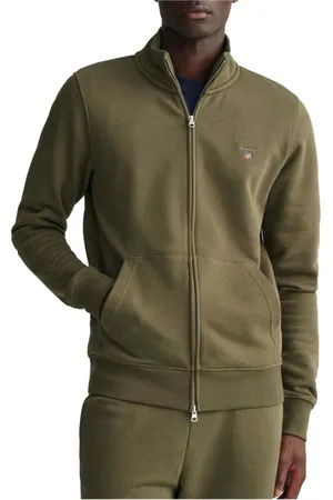 GANT Heren, Sweatshirts & Hoodies, Groen, Maat: L Katoen