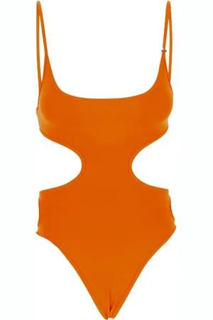 The Attico Dames, Badkleding, Oranje, Maat: M Nylon